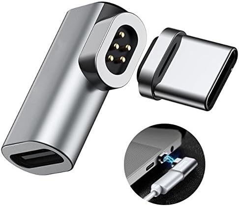 YOUHONG Magnetic USB C Adapter For MacBook Support 4.3A Max Fast Charging, Type C to Type C Magsafe Connector Support for Macbook Pro