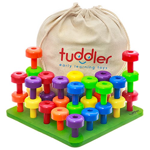 Set de Clavijas Apilables de Colores Brillantes