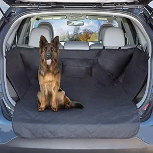 PETMAKER Cargo Liner Dog Seat Cover-Quilted Waterproof All Weather Non-Slip Pet Travel Mat with Side Coverage and Bumper Flap Protector