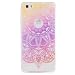 Produktbild MUTOUREN Huawei P8 Lite Handyhülle Schutzhülle Hülle Case Transparent Durchsichtig TPU Kristall Clear Case Backcover Anti-Fingerprint Bumper Slimcase-Blumen Lila