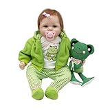 reborn puppe schweiz MATERIAL:Silikon + Tuch Ecotrumpuk Reborn Baby Puppe Günstig Puppe Baby Schnuller Silikon 55cm Mädchen Spielzeug Wie echt Lebensecht