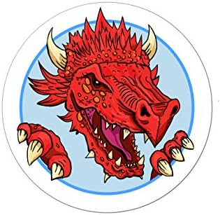 Hero Master Dragon Stickers, self adhesive to decorate anything or seal envelopes!