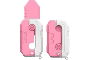 Firulab Stampa 3D Fidget Knifes Fidget Toys Adulti, Giocattoli con coltelli a Carota Stampati in 3D, Anti Ansie Giocattolo Antistress ADHD ADD Giocattoli sensoriali per Adulti e Adolescenti, Rosa