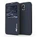 Produktbild Urcover® Samsung Galaxy S5 Hülle View Case Schutzhülle Zubehör Tasche Schale Galaxy S 5 Etui Handyschutz (Dunkel Blau) + Schutzfolie