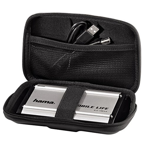 Hama Case für Fire TV Stick & 2,5″ HDD (Reiseetui, wasserabweisend, stoßresistent, integriertes Kabelfach, 2.5 Zoll Festplattentasche und SSD) schwarz - 2