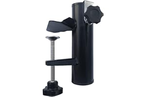 Morobor Patio Umbrella Clamp,Outdoor Umbrella Holder Bench Buddy Deck Umbrella Stand, Beach Fishing Umbrella Mount Clamp for Deck,Bleachers,Tailgates,Railing,Boats