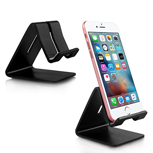 Alienwork Tablet Ständer für 4-12 Zoll Smartphone/Tablet Ständer Stand Halter Halterung Aluminium schwarz AD401F-02 - 2