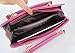 Fashion Ladies Chain Handbag Square Candy Color Vintage Leather Totes Pink