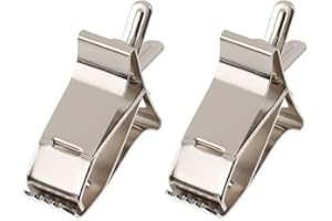 KAIAIWLUO 2 PCS Stainless Steel Bird Fruit Feeder, Cuttlefish Clip, Foraging Cage Accessories, Vegetable Clips for Parrot, Cockatiel, Finch