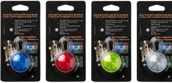 AEE® LED Köpek Tasma Işığı | Gece Görünürlük Güvenlik Işığı | Suya Dayanıklı Klipsli Pet Işık