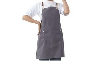 Watwass Grembiule da Cucina Donna Cottura Barbecue Grembiule Donna Lavoro con Tasche