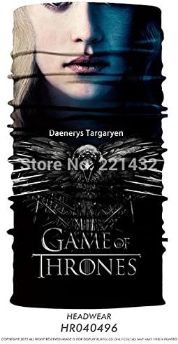 Game of Thrones Daenerys Targaryen Skull Bandana for Cycling, Riding, Running, Seamless Bandana Headwear