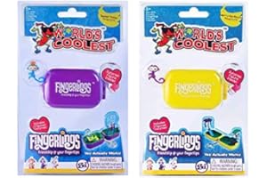 MVS WHOLESALE 1 x Worlds Coolest Keychains Includes 2 Fingerlings - Assorted Designs with 1 Sent at Random.