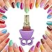 NAKOSITE Best Quality Wearable Nail Polish Holder with Bonus FREE Silicone Makeup Bag for Women, Girls etc. Easy Polish or Nail Art designs on the go. A mini Luxury product that can be used anywhere, at School, Gym, Bed, Bath, Pool, Couch, Car, Office, Beach etc. The ONLY original with a LIFETIME guarantee. Rated as one of the best GIFTS for Christmas, Easter, Birthdays, Eid, Hanukkah, Diwali etc. Best Value for money. NPH 24331. Colour is PURPLE