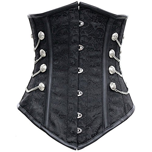 ZAMME Women's Steampunk Corset Underbust Waist Slim Bustiers Cincher steampunk buy now online ZAMME Women's Steampunk Corset Underbust Waist Slim Bustiers Cincher steampunk buy now online