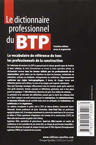 Livres Couvertures de Le Dictionnaire Professionnel du Btp
