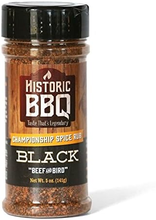 Historic BBQ Black 'Beef & Bird' BBQ Rub - 141g (5 oz)