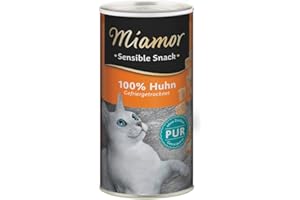 Miamor Sensible Snack Pur kurczak | 30 g | przekąska dla kota z filetu z piersi kurczaka | pojedyncza karma również dla wrażliwych kotów i w przypadku alergii | jako nagroda między posiłkami