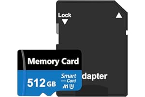 HOYSEORI Tarjetas de Memoria 512GB, Card Gran Capacidad SD Card con Adaptador UHS-3 C10 Memory Card para Cámara, Teléfonos, Smartphone, Videocámara, Tableta (512gb)