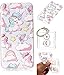 Produktbild Hülle Galaxy J7 2017 (US Model) Hülle, Samsung Galaxy J7 2017 (US Model) Hülle TPU Case Schutzhülle Silikon Case,Niedliche Cartoon Malerei Durchsichtige Rückschale und TPU Bumper Handy Tasche Case Cover Etui für Samsung Galaxy J7 2017 (US Model) + Schlüsselanhänger (I) (5)