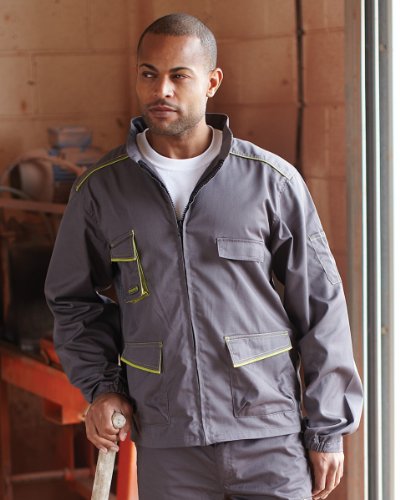 Delta Plus Mach 6 Panostyle Jacket Colour=Grey/Green Size=XL