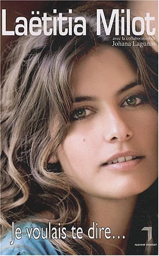 couverture de : Je voulais te dire...