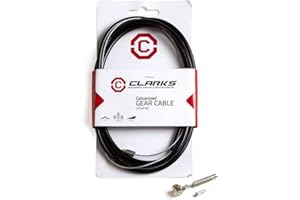Clarks Cycle Systems Galvanised Steel Gear Cable Kit, Black, Compatible with Sturmey Archer Hub Gear Systems