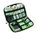 Produktbild MiMoo Universal Electronics Zubehör Reisetasche, Kabel Organizer mit Kabelbinder und Griff, Kabelaufbewahrungsbeutel für Ladekabel, Handy, Mini Tablet, schwarz