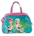 Produktbild Disney Frozen - Die Eiskönigin Anna und Elsa (DFL), Sporttasche Reisetasche für Mädchen, türkis/rosa, 40 x 25 x 13 cm