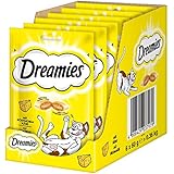 Dreamies Katzensnacks Klassiker / Katzenleckerli mit wertvollen Vitaminen und Mineralstoffen / Käse / 6 x 60g