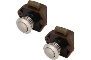 JNNJ 2 Stück Schlüsselloses Wohnmobil-Druckknopfschloss, Druckknopfschloss Türverriegelung Wohnmobil, Druckknopffallen-Türschloss Aus Metall Für Wohnwagen, Yachten