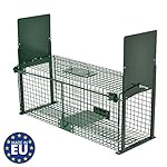 Moorland Trappola a Cassetta per catturare Animali vivi Safe 5067 - Gabbia Metallica per lepri, Conigli, Gatti, Volpi.