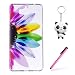 Produktbild Huawei Y5 2017 Hülle Farbe halbe Blüten Weich TPU Silikon Ultra dünn Transparent Anti-Scratch Schutzhülle Handyhülle Backcover Für Huawei Y5 2017 Mit Zwei Geschenk