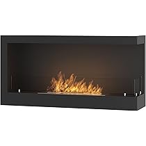 Camino Bioetanolo Da Parete Frame150 - 150x49 Cm Nero, Acciaio, Senza Canna Fumaria - Foto 7