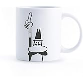 Bialetti - Kupa - Mug - 250mL - Bialetti İkonik Bıyıklı Adam Desenli - Porselen