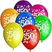 Produktbild 50x Rundballons "Zahl 50" bunt Ø25cm + Geschenkkartenset + PORTOFREI mgl. + Helium & Ballongas geeignet. High Quality Premium Ballons vom Luftballonprofi & deutschen Heliumballon Experten. Luftballon Deko zur 50. Geburtstagsfeier oder 50. Jubiläum und tolles Luftballongeschenk zum 50. Geburtstag.