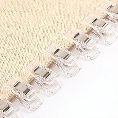 Aodoor 63 Stück Stoffklammern Wonder Clips, handwerklichen Wunder von Clips Kunststoff Nähen Craft Nähen Zubehöre Kunststoff (9 Farben, 2*1*1.5cm) - 9