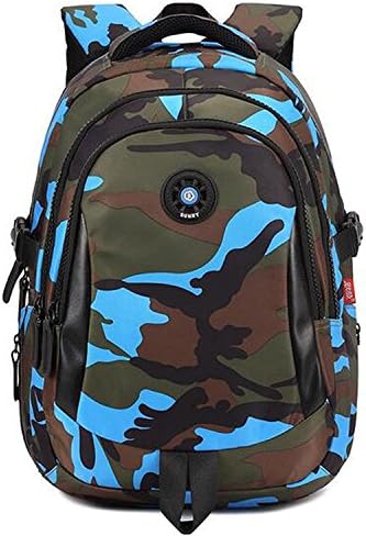 ONENICE Camouflage Printed Primary School Nylon Backpack - Ideal for 1-7 Grade School Students Boys Girls Daily Use and Outdoor Activities