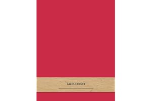 Sales Ledger: Red online resales and profit tracking log book | For arbitrage resellers and website owners looking to grow and track sales