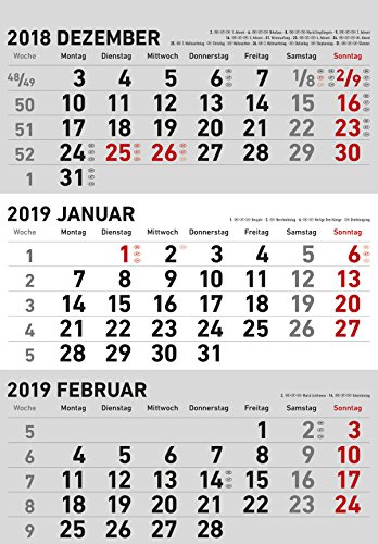 Télécharger 3-Monatsplaner Grau 2020: Bürokalender - Wandkalender teNeues Gratuit