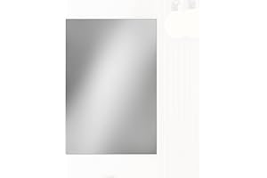 Baikal Espejo de Baño, Varias Formas y Medidas Disponibles. Opción con y Sin LED. Estilos Que se adaptan al baño o Cualquier Estancia del hogar. 50 x 75 cm Espejo Liso