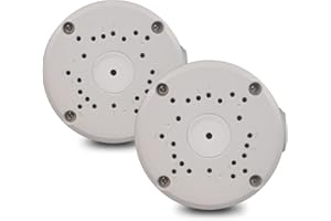 OOSSXX (Caméra Extérieure Boîte De Jonction) Support De Montage De Boîte De Caméra De Sécurité Universelle pour Caméras De Vidéosurveillance Boîte De Montage De Caméra De Sécurité Dôme Montage (2 pièces)
