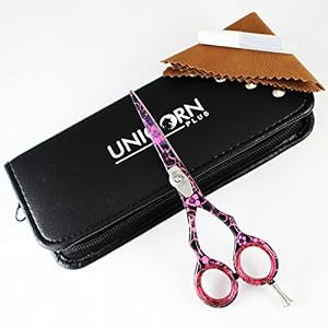 Professional Hair Cutting Scissors Hairdressing Scissors 5.5 Inches - Beard/Mustache Scissors - HQ Blue Titanium Shears… - Image 3