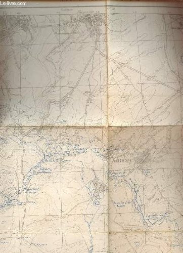 Download 1 CARTE DEPLIANTE COULEUR - XXXV-15 - PARROY 1-2 - GROUPE DES CANEVAS DE TIR / POSITIONS ENNEMIES A LA DATE DU 30 MAI 1916 / DIMENSION 70 Cm X 55 Cm ENVIRON / ECHELLE 1/20000.