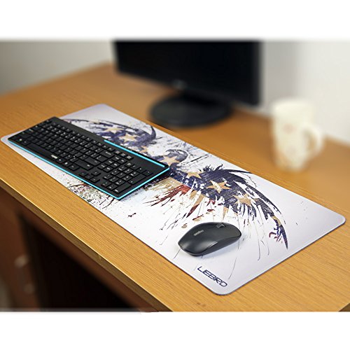 La bandera nacional Extended XXL - Alfombrilla para rat  n de gaming - 80 30 0 3cm - port  til grande almohadilla de escritorio para port  til - base de goma antideslizante