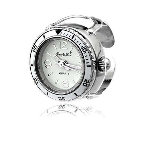 Die edle Funice Design Ringuhr Crystal Snowshine (weiß) - Die Damen Uhr im Ring Design Die edle Funice Design Ringuhr Crystal Snowshine (weiß) - Die Damen Uhr im Ring Design
