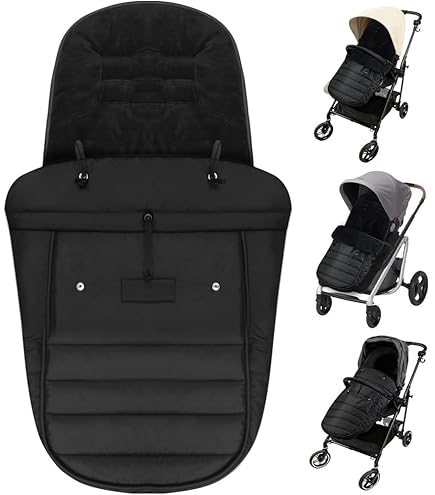 Altabebe AL2450L-34 overgangsvoetenzak Lifeline voor alle gangbare kinderwagens, buggy's en joggers, zwart
