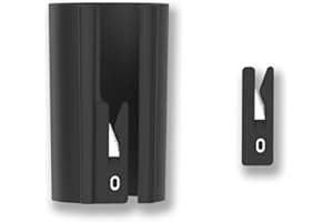 KSVS Cortador de papel para envolver, rollo de papel de regalo, herramienta cortadora de hoja reemplazable, pequeño tubo cortador deslizante, dispositivo corte enrollado Navidad (Negro)