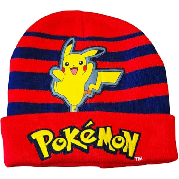 Berretto Lucido Pikachu Con Fiocco Di Neve Per Pok&eacute;mon Go - Cuffia Invernale A Tema
