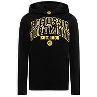 Borussia Dortmund BVB Kapuzenpullover Kinder, schwarzer Hoodie